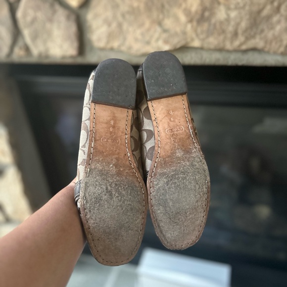 Coach Brown Patterned Loafers - Picture 3 of 3